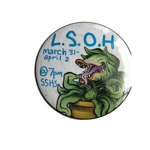 Little Shop of Horror Audrey Junior Backpack Pin Brooch Steamboat Springs HS